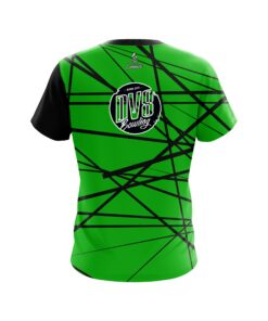 Alternative view of DV8 Distracted Lime Green CoolWick Bowling Jersey