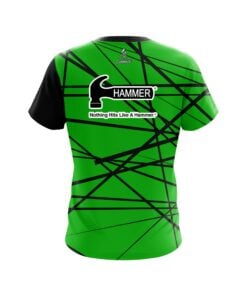 Alternative view of Hammer Distracted Lime Green CoolWick Bowling Jersey