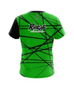 Alternative view of Radical Distracted Lime Green CoolWick Bowling Jersey
