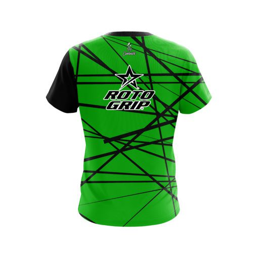 Roto Grip Distracted Lime Green Grungey CoolWick Bowling Jersey - Image 2