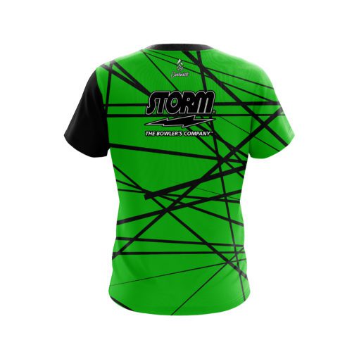 Storm Distracted Lime Green CoolWick Bowling Jersey - Image 2