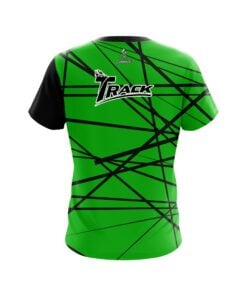 Alternative view of Track Distracted Lime Green CoolWick Bowling Jersey