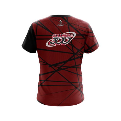 Columbia 300 Distracted Scarlet CoolWick Bowling Jersey - Image 2
