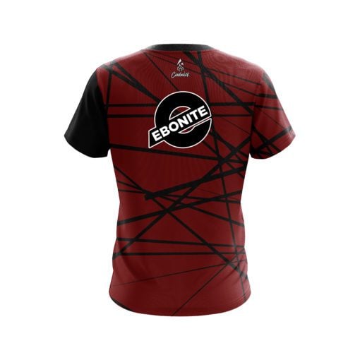 Ebonite Distracted Scarlet CoolWick Bowling Jersey - Image 2