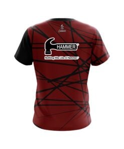 Alternative view of Hammer Distracted Scarlet CoolWick Bowling Jersey