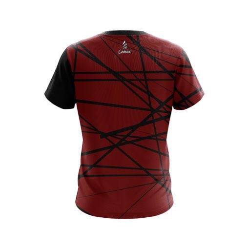 Plain Distracted Scarlet CoolWick Bowling Jersey - Image 2