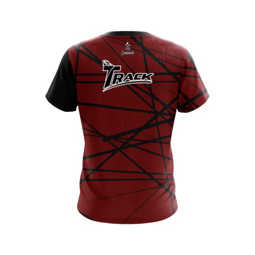Track Distracted Scarlet CoolWick Bowling Jersey - Image 2