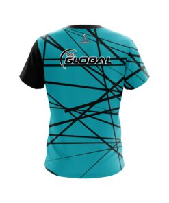 Alternative view of 900 Global Distracted Teal Green CoolWick Bowling Jersey