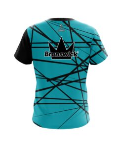 Alternative view of Brunswick Distracted Teal Coolwick Bowling Jersey