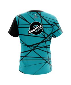 Alternative view of Ebonite Distracted Teal CoolWick Bowling Jersey