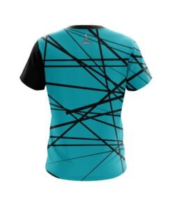 Alternative view of Plain Distracted Teal CoolWick Bowling Jersey