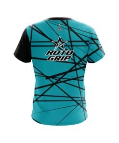 Alternative view of Roto Grip Distracted Teal Grungey CoolWick Bowling Jersey