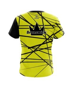 Alternative view of Brunswick Distracted Yellow Coolwick Bowling Jersey