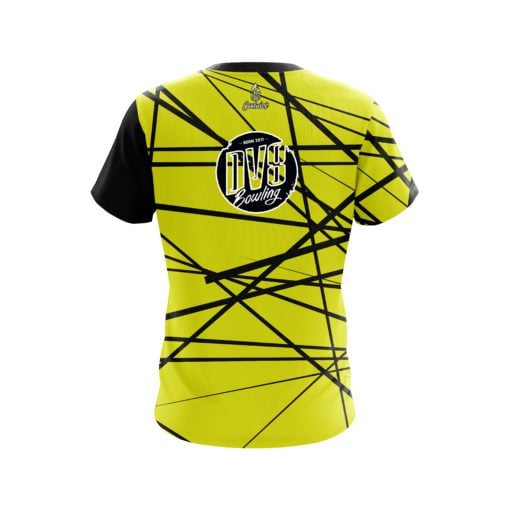 DV8 Distracted Yellow CoolWick Bowling Jersey - Image 2