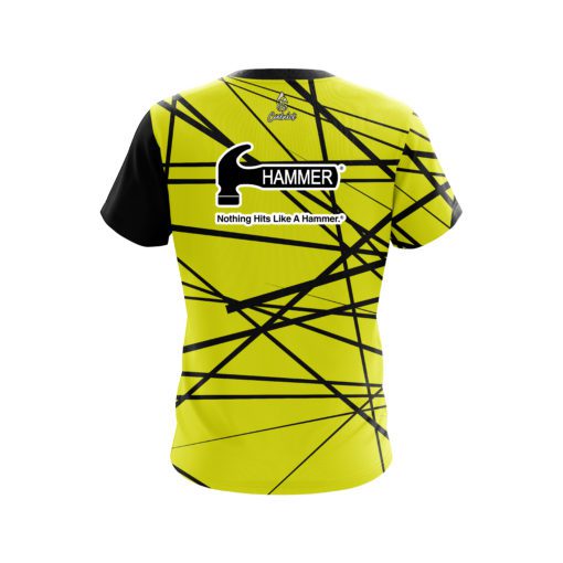 Hammer Distracted Yellow CoolWick Bowling Jersey - Image 2