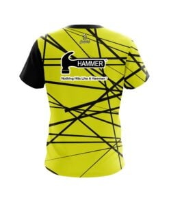 Alternative view of Hammer Distracted Yellow CoolWick Bowling Jersey