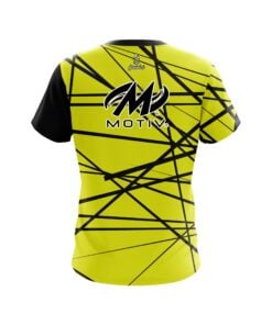 Alternative view of Motiv Distracted Yellow CoolWick Bowling Jersey