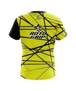 Alternative view of Roto Grip Distracted Yellow CoolWick Bowling Jersey