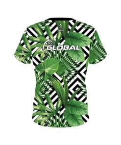 Alternative view of 900 Global Geometric Jungle CoolWick Bowling Jersey