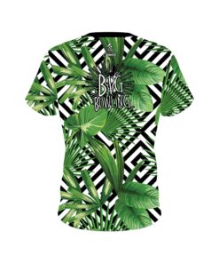 Alternative view of Big Bowling Geometric Jungle CoolWick Bowling Jersey