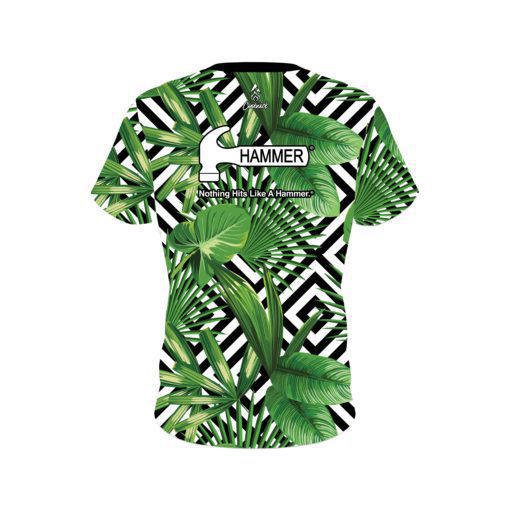 Hammer Geometric Jungle CoolWick Bowling Jersey - Image 2
