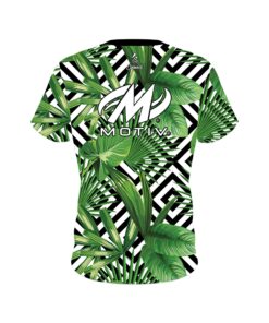 Alternative view of Motiv Geometric Jungle CoolWick Bowling Jersey