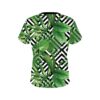 Plain Geometric Jungle CoolWick Bowling Jersey - Image 2