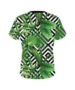 Alternative view of Plain Geometric Jungle CoolWick Bowling Jersey
