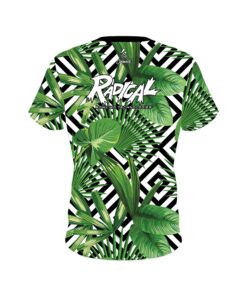 Alternative view of Radical Geometric Jungle CoolWick Bowling Jersey