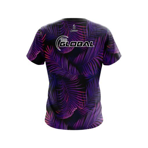 900 Global Purple Jungle CoolWick Bowling Jersey - Image 2