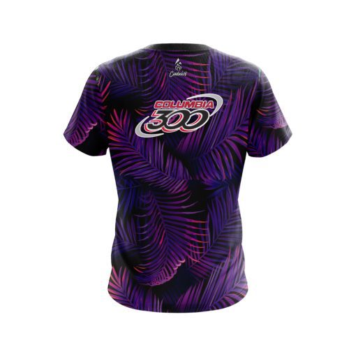 Columbia 300 Purple Jungle CoolWick Bowling Jersey - Image 2