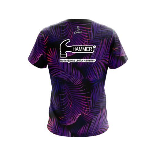 Hammer Purple Jungle CoolWick Bowling Jersey - Image 2