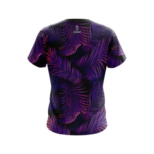 Plain Purple Jungle CoolWick Bowling Jersey - Image 2