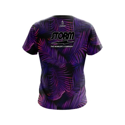 Storm Purple Jungle CoolWick Bowling Jersey - Image 2