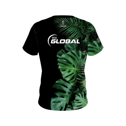 900 Global Jungle Leaves CoolWick Bowling Jersey - Image 2