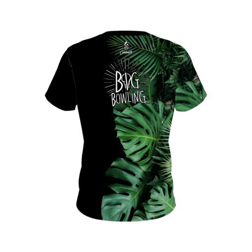 Big Bowling Jungle Leaves CoolWick Bowling Jersey - Image 2