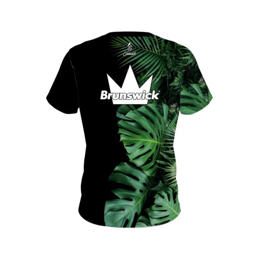 Brunswick Jungle Leaves Coolwick Bowling Jersey - Image 2