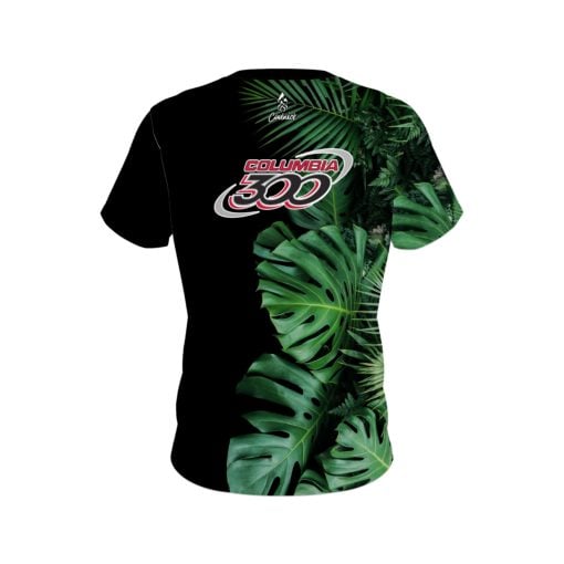 Columbia 300 Jungle Leaves CoolWick Bowling Jersey - Image 2