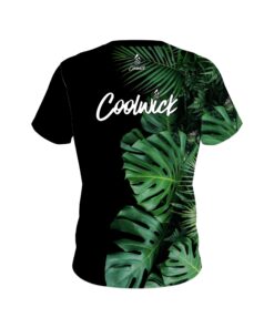 Alternative view of Signature Jungle Leaves CoolWick Bowling Jersey