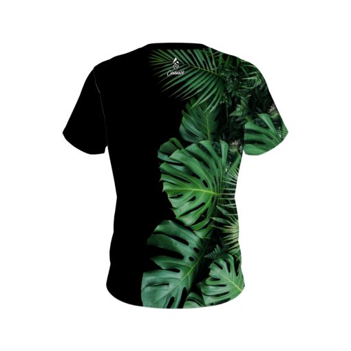 Plain Jungle Leaves CoolWick Bowling Jersey - Image 2