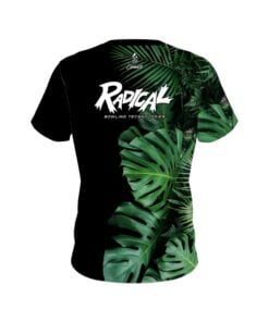 Alternative view of Radical Jungle Leaves CoolWick Bowling Jersey