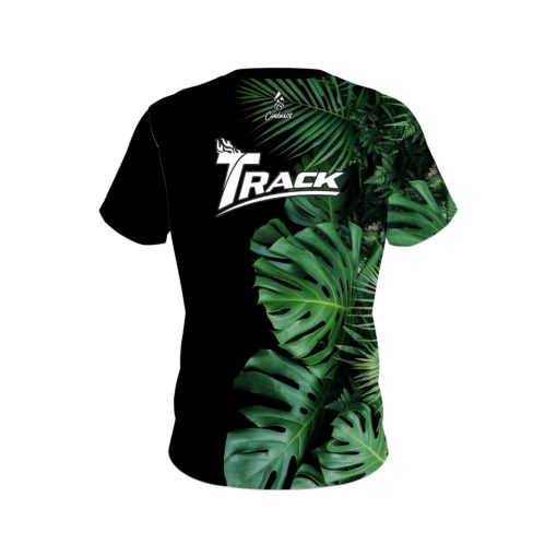 Track Jungle Leaves CoolWick Bowling Jersey - Image 2
