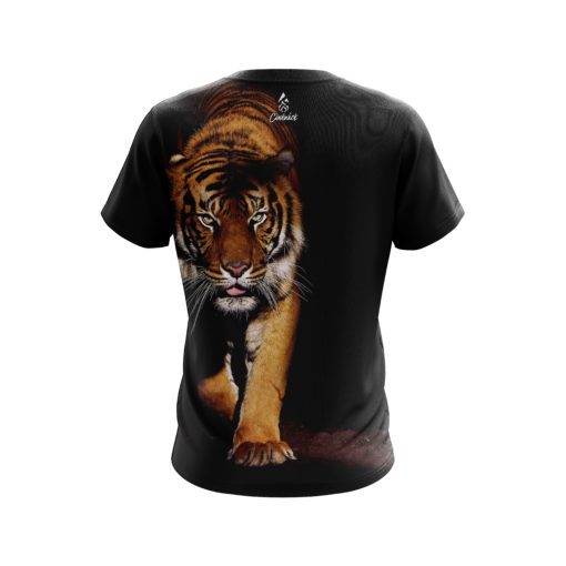Plain Jungle Tiger CoolWick Bowling Jersey - Image 2