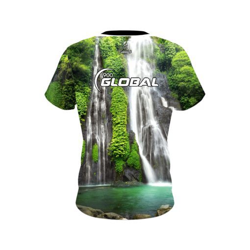 900 Global Jungle Waterfall CoolWick Bowling Jersey - Image 2