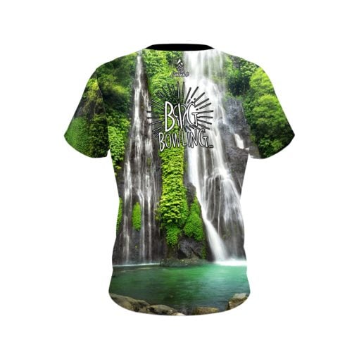 Big Bowling Jungle Waterfall CoolWick Bowling Jersey - Image 2