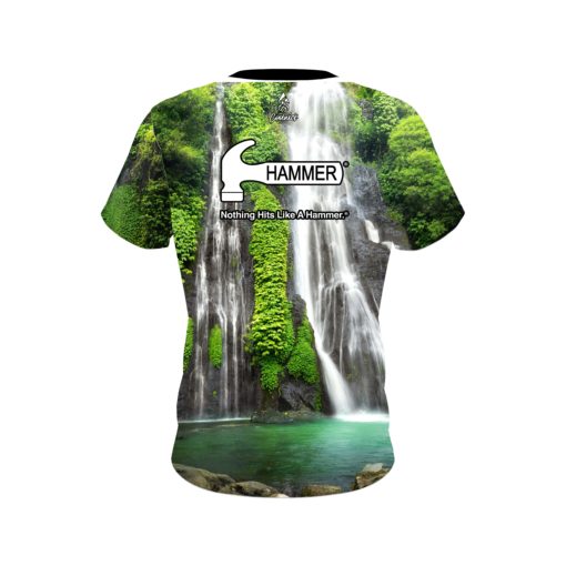 Hammer Jungle Waterfall CoolWick Bowling Jersey - Image 2