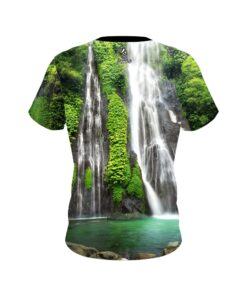 Alternative view of Plain Jungle Waterfall CoolWick Bowling Jersey