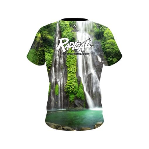 Radical Jungle Waterfall CoolWick Bowling Jersey - Image 2