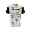 900 Global Polka Dot Palm Trees CoolWick Bowling Jersey - Image 2