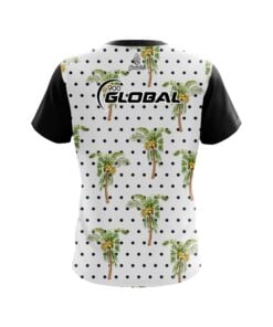 Alternative view of 900 Global Polka Dot Palm Trees CoolWick Bowling Jersey